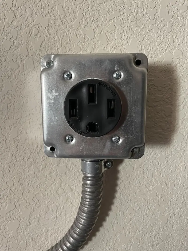 NEMA 14-50 outlet installed for Smart Home Electrical in Brooksville
